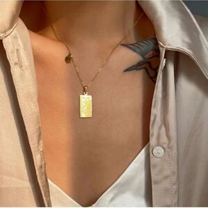 Libra Zodiac Horoscope Sign Tarot Gold Plated Pendant Necklace